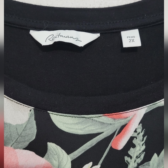 Nwot Reitmans floral print sleeveless blouse - Picture 4 of 10